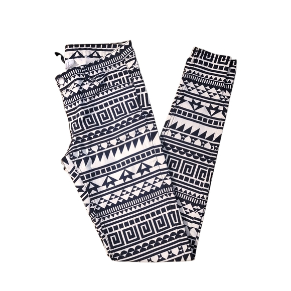 Divided by H&M Geometric Pattern Straight Leg Pants - Picture 1 of 8